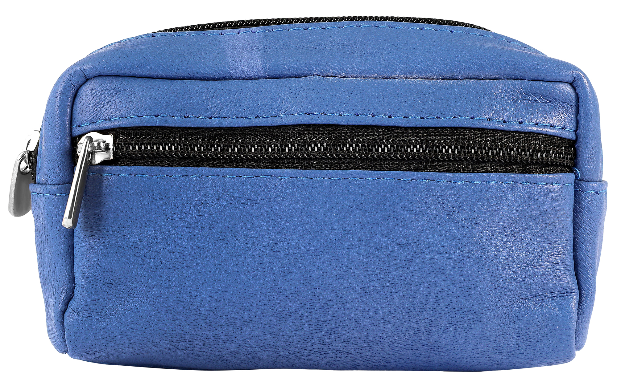 Excellanc echt lederen sleuteletui / sleuteletui, blauw