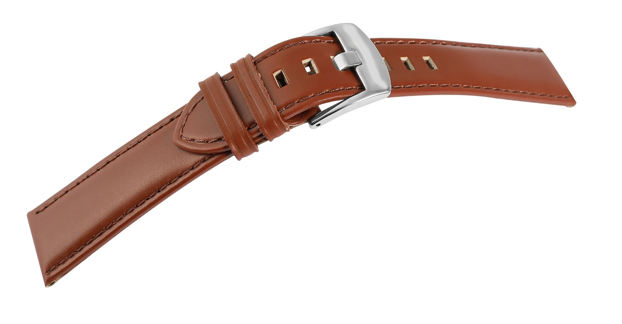 Echt leren band, superzacht, bruin