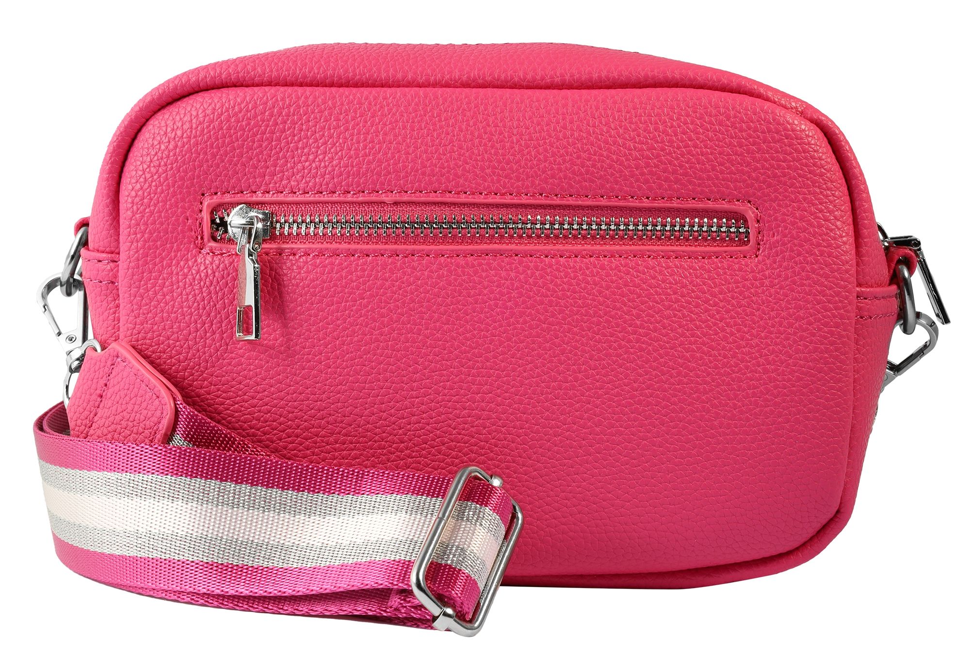 Umhängetasche mit modischem Gurt zum Abnehmen, pink
