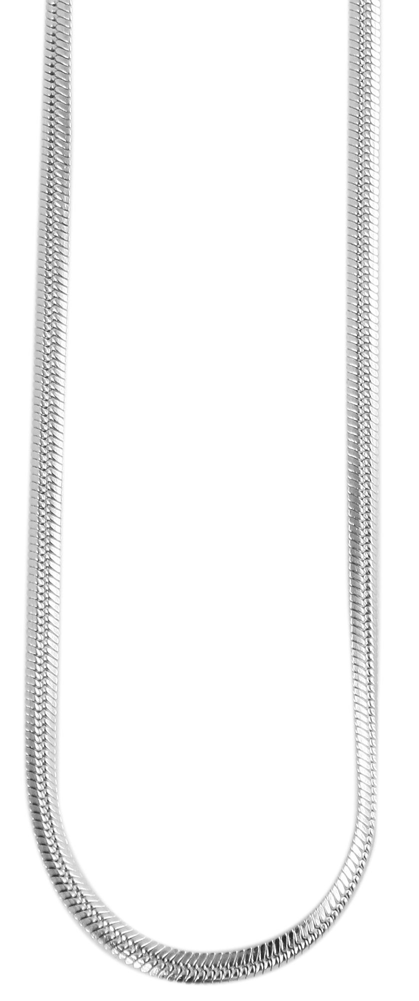 "Maries", Akzent Edelstahl Schlangenkette, silberfarben, 40 cm/ 2 mm