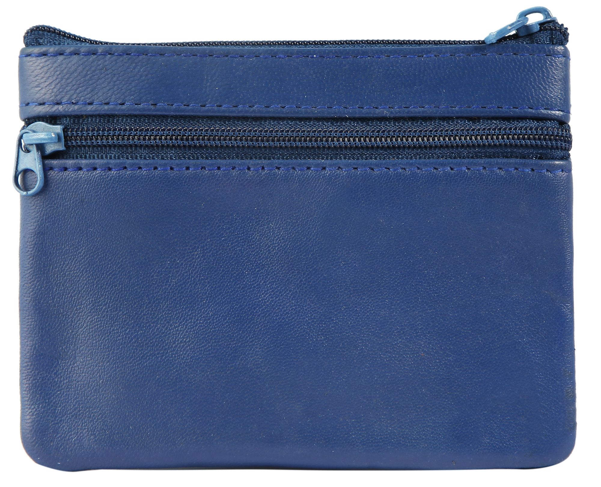 Leonardo Verrelli sleuteletui van echt leer, blauw