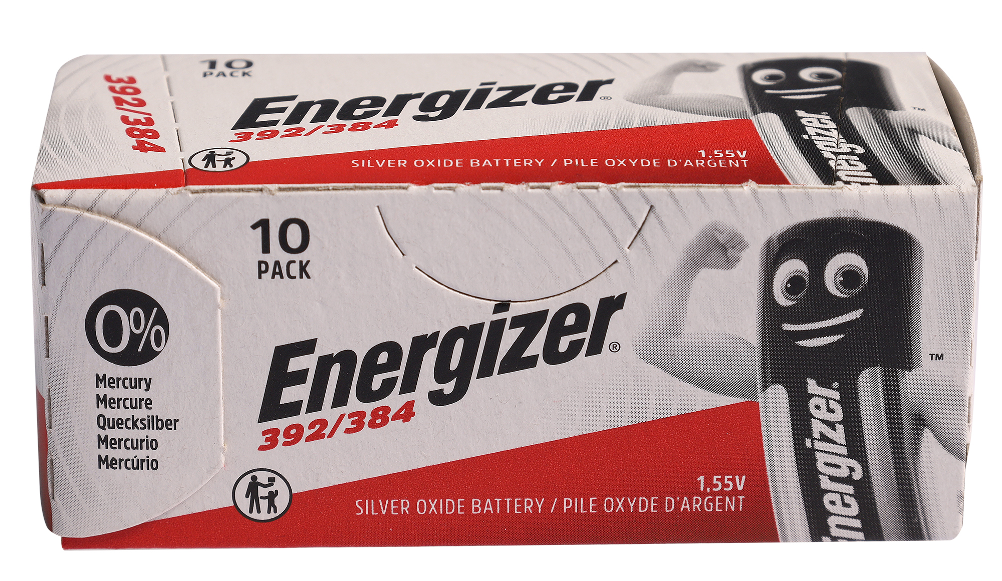 ENERGIZER Knopfzellen, 0% Quecksilber , Verpackungsinhalt 10 Stück, 392/384