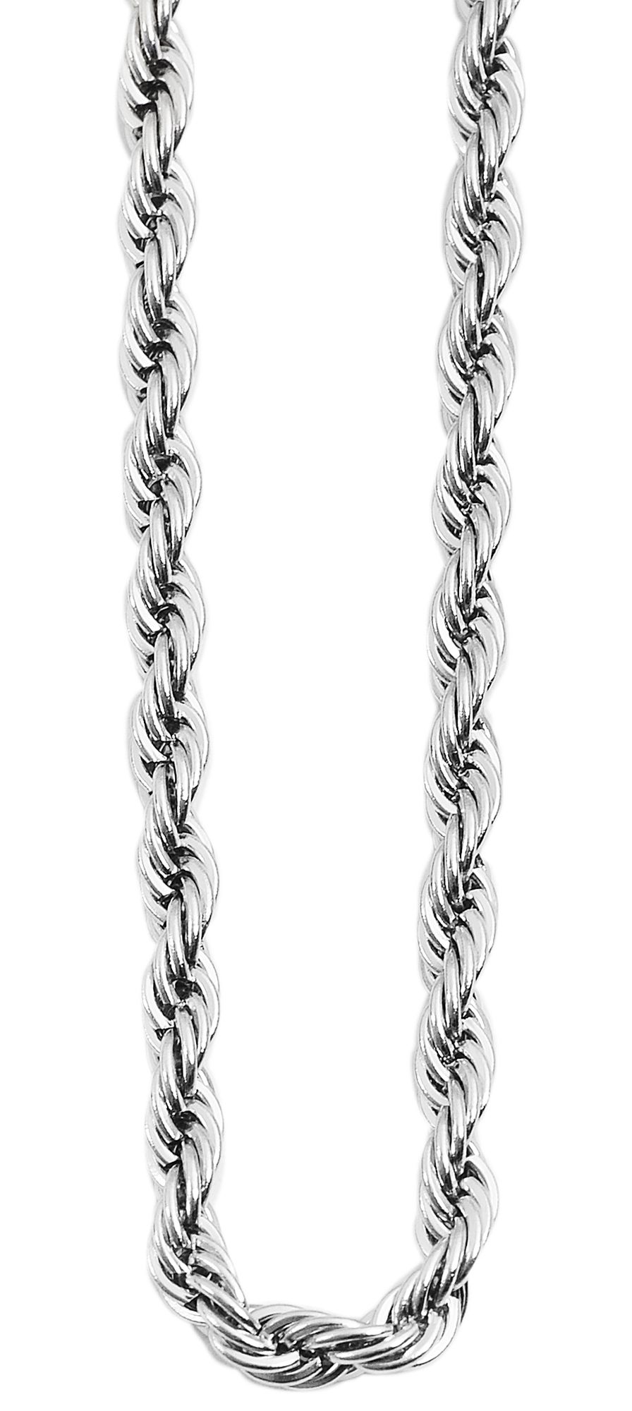 "Kellena" roestvrijstalen koordketting, zilverkleurig, 40 cm/dikte 3 mm