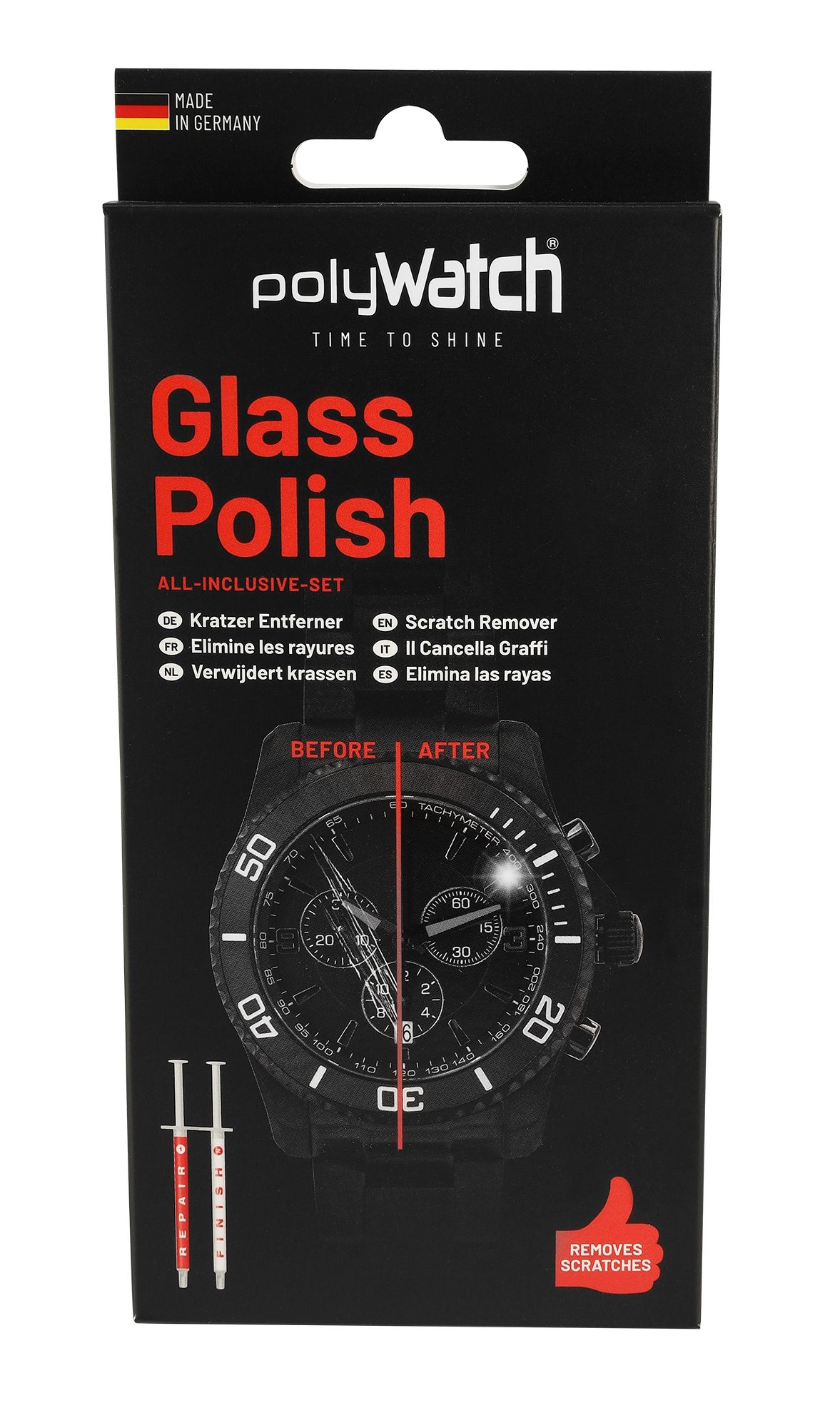 Polywatch hightech krasverwijderaar voor glas