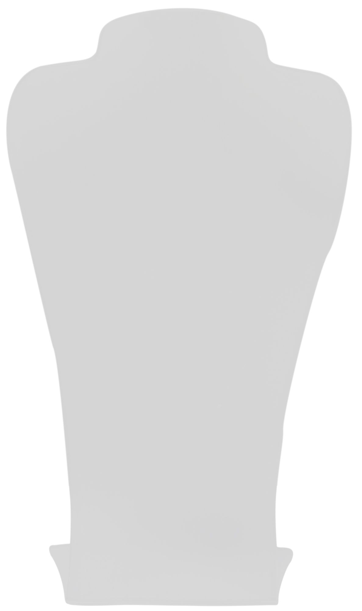 Borstbeeld acryl, wit, 30 cm x 18 cm x 9 cm