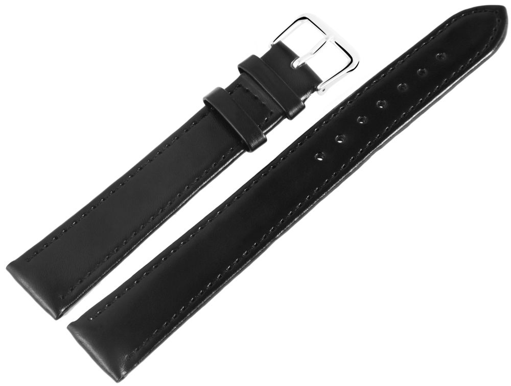 XL Echtleder-Uhrenarmband-Set, VE 6, schwarz, 10 mm