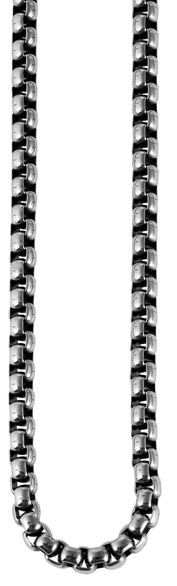 "Erina" Akzent Edelstahl Herrenkette, Venezianer, Länge 50 cm