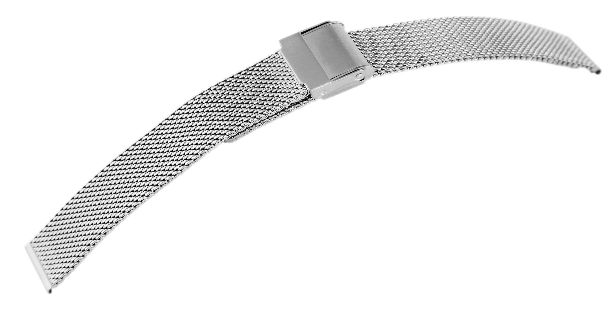 Roestvrij stalen Milanese armband, zilverkleurig, 10 mm