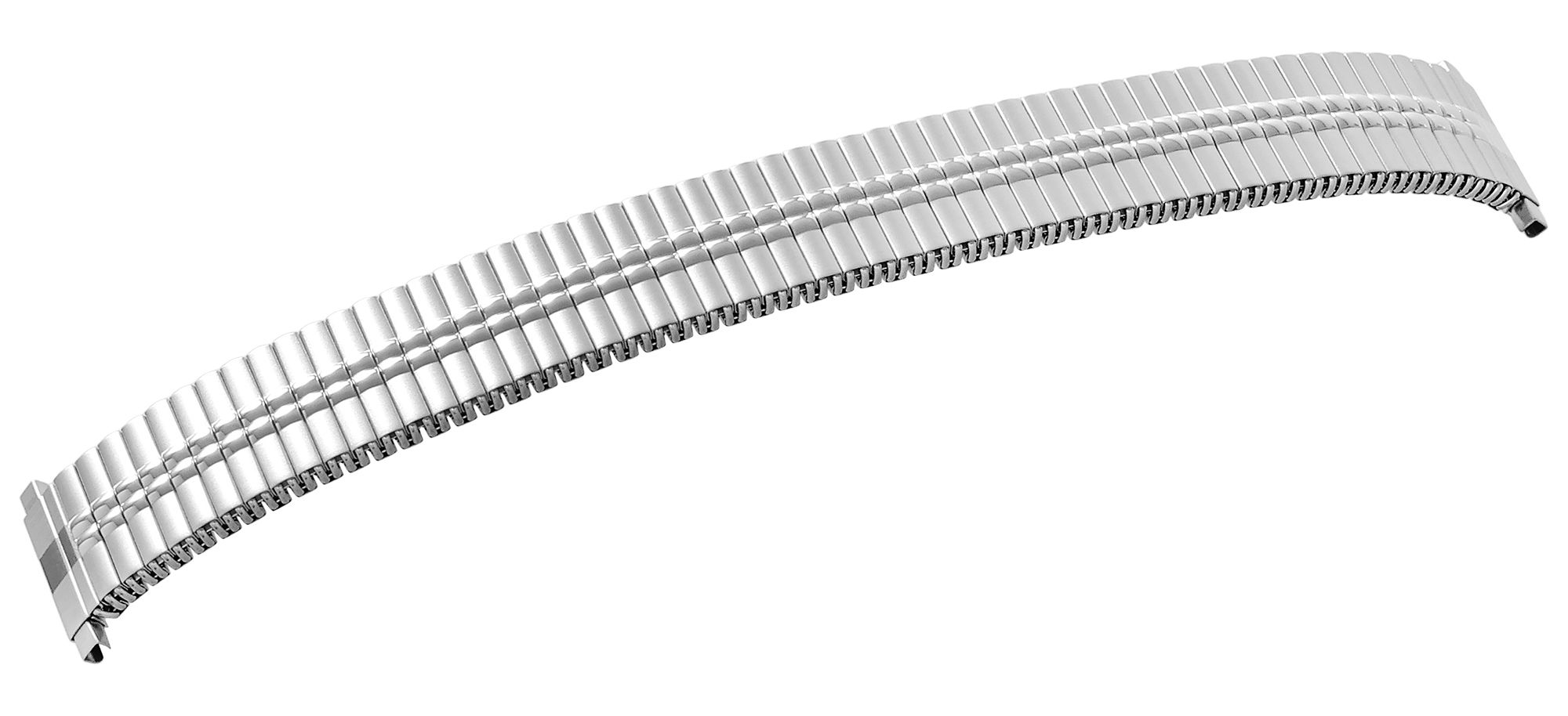 Edelstahl Zugarmband, silberfarben, 20 mm