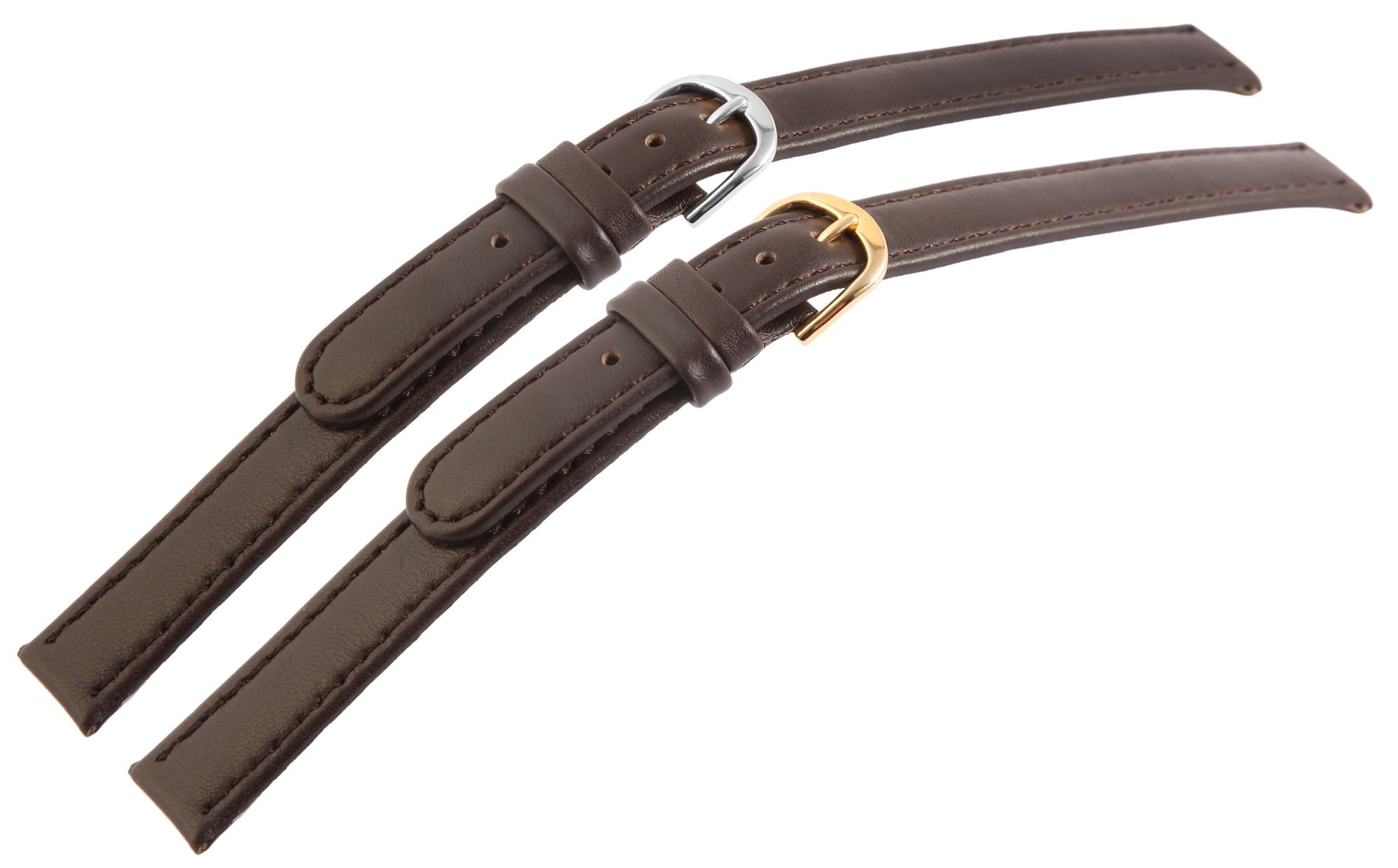 Basic Echtleder Armband in dunkelbraun, glatt, flach, 12 mm, VE 12