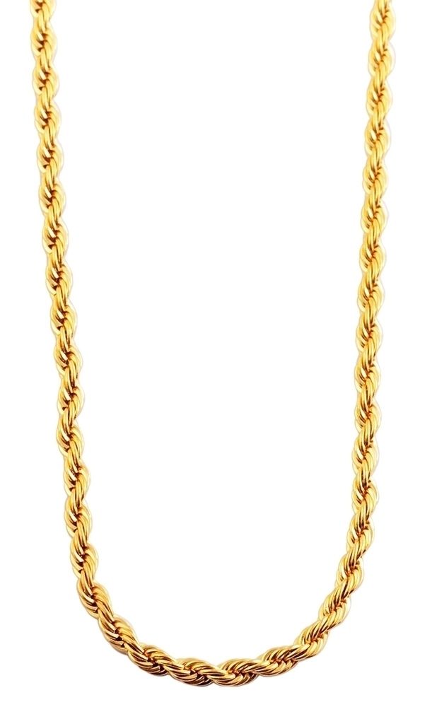 "Felest", Edelstahl Kordelkette, goldfarben, 40 cm