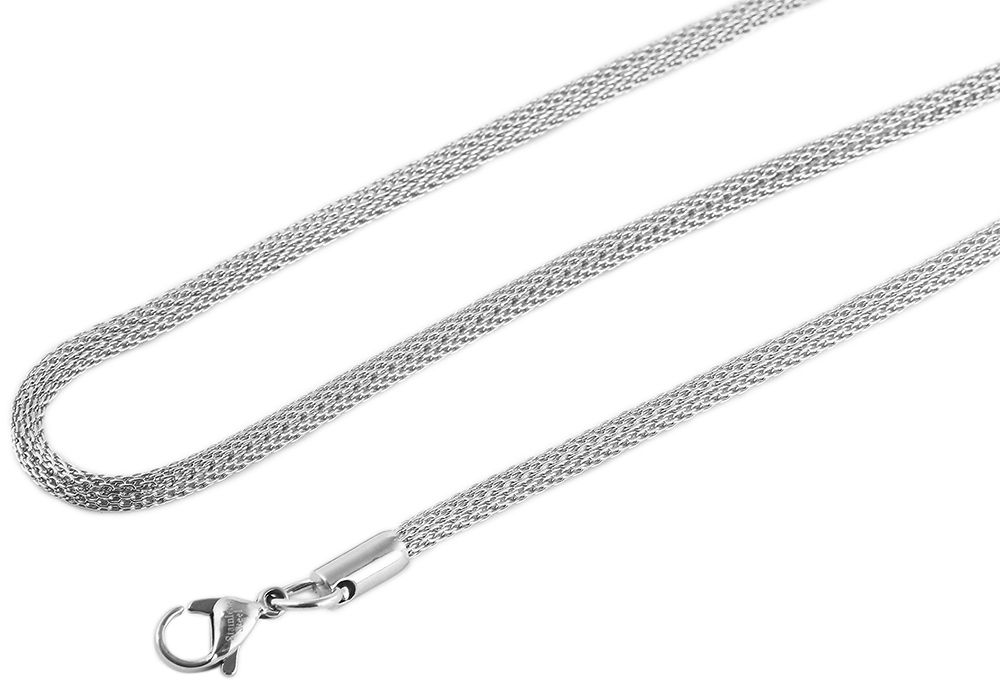 Akzent roestvrij stalen dames slangenketting, lengte: 42 cm / dikte: 3 mm