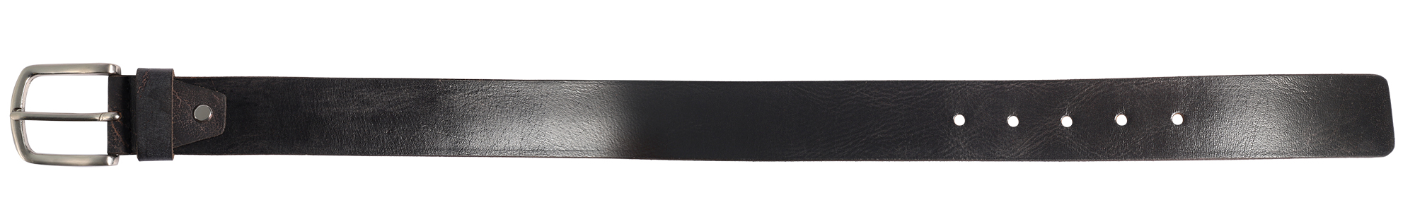 Leonardo Verrelli Echtleder (Full-Grain) Gürtel, schwarz, kürzbar, 110 cm