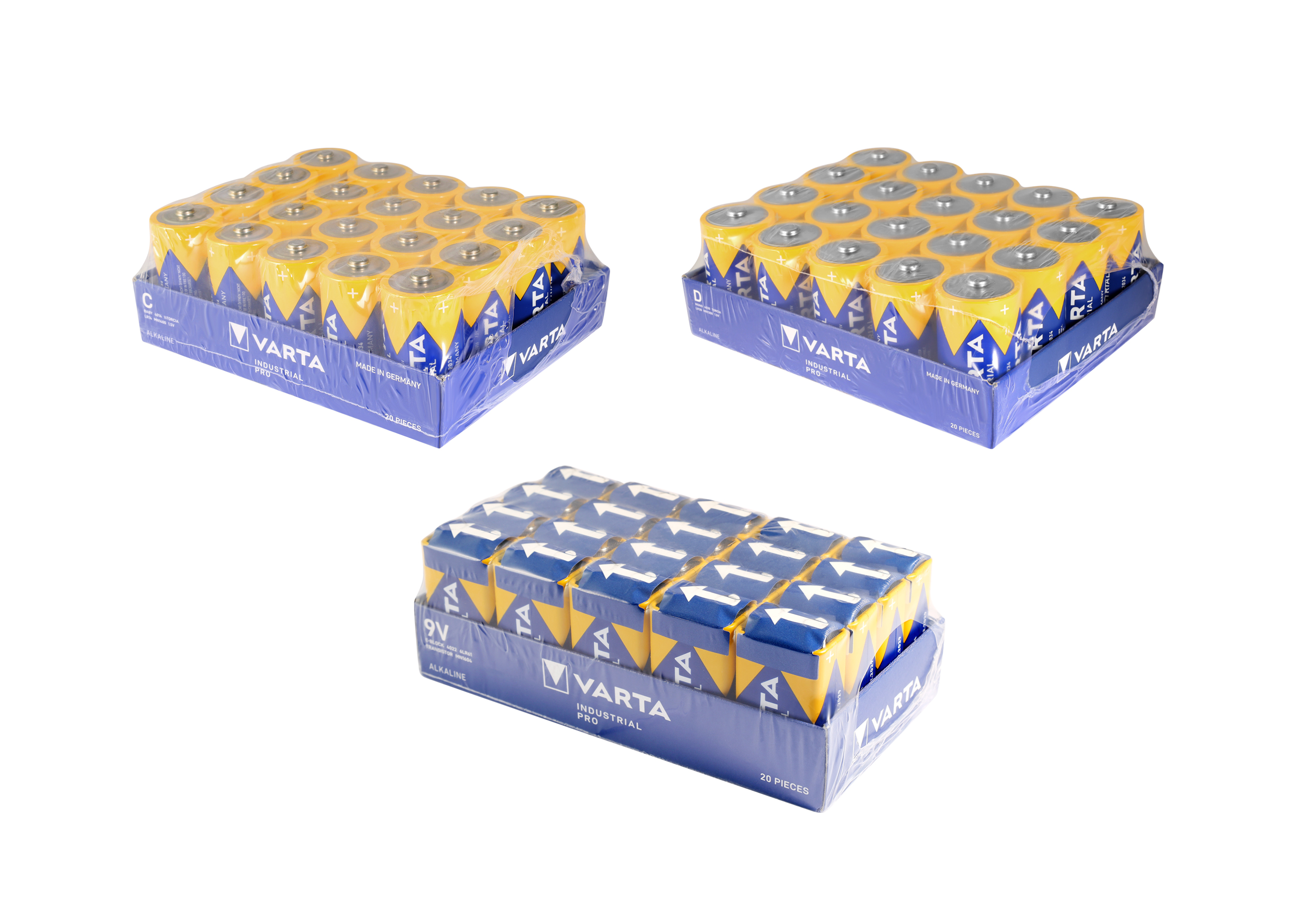 VARTA Industrial Pro C/D/V9, verpakking van 20 stuks