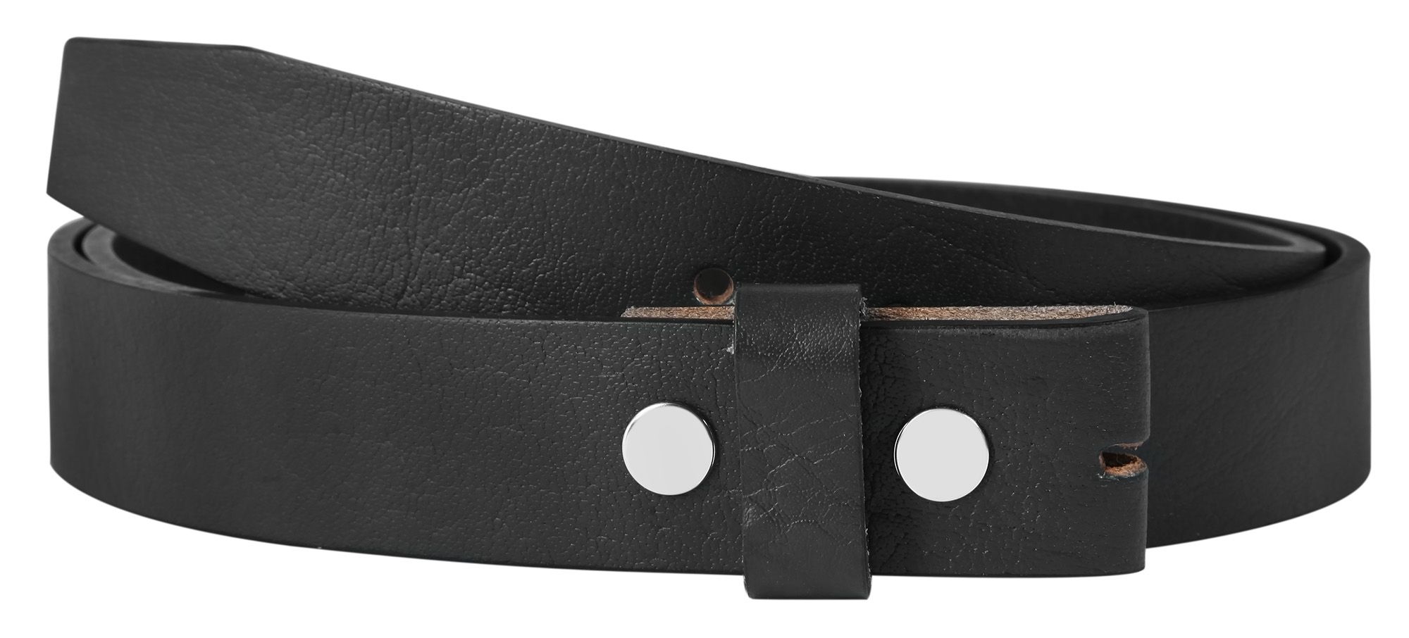 Leonardo Verrelli echt lederen riem voor verwisselbare gespen, donkergrijs, 100 cm