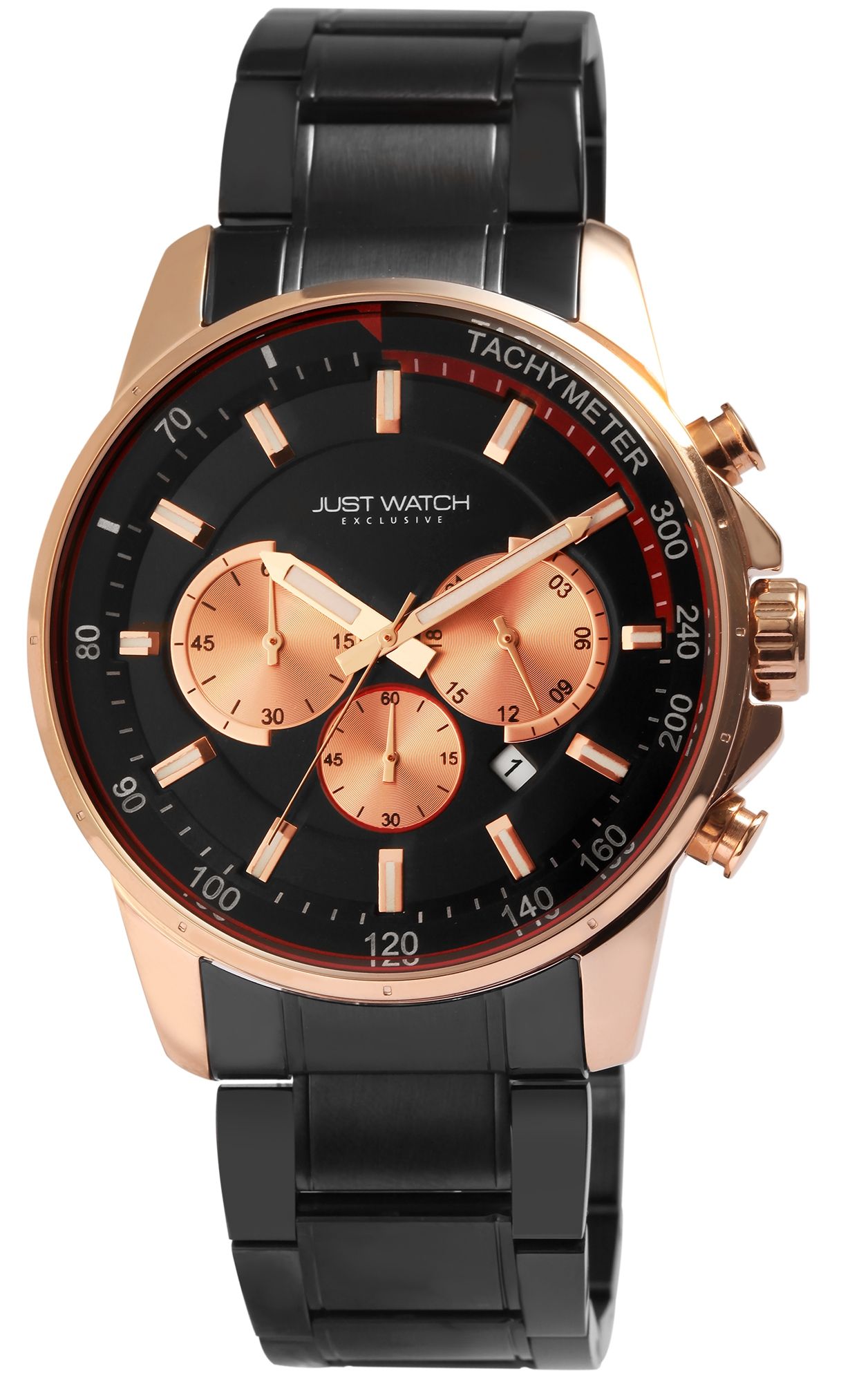 JUST WATCH EXCLUSIVE JW114 herenchronograaf met roestvrijstalen armband