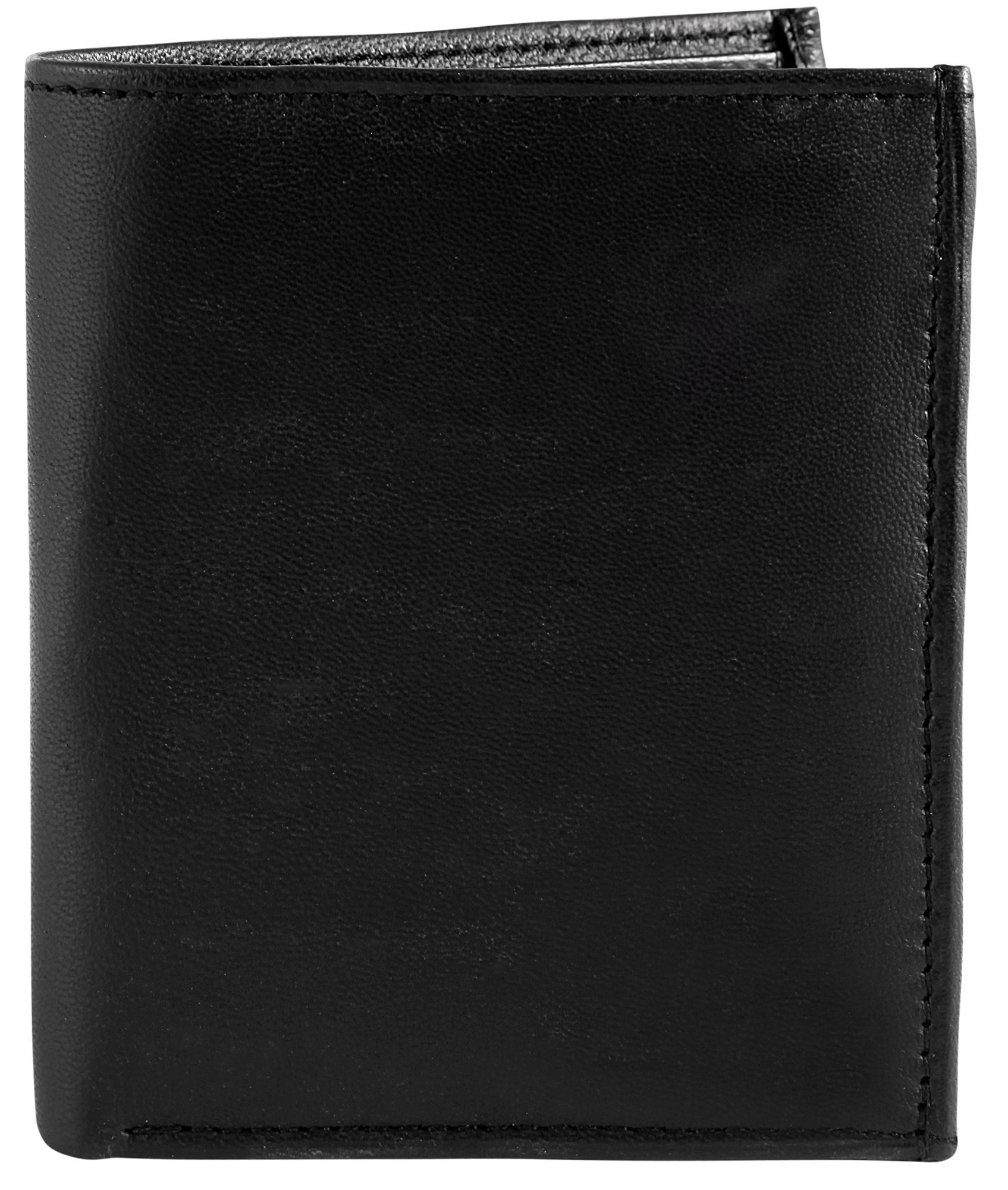 SteinMeister Herren Geldbörse aus Echtleder in schwarz. Format 10 x 11 cm.