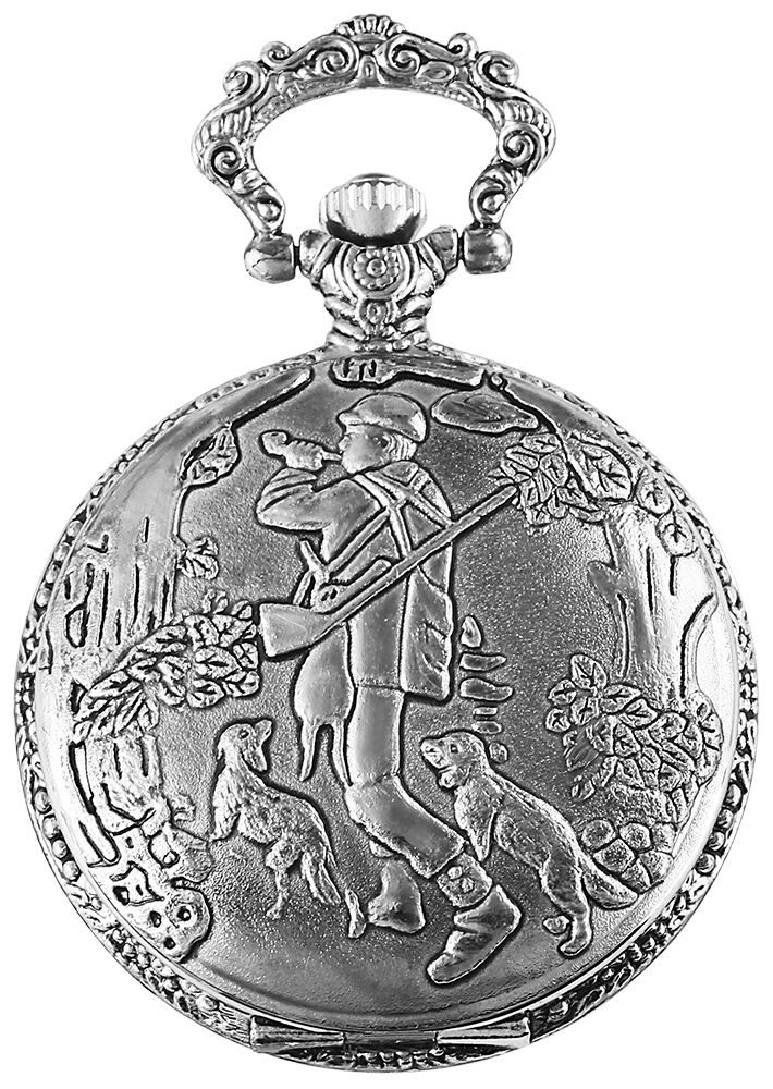 Excellanc Taschenuhr, Jäger, silberfarben