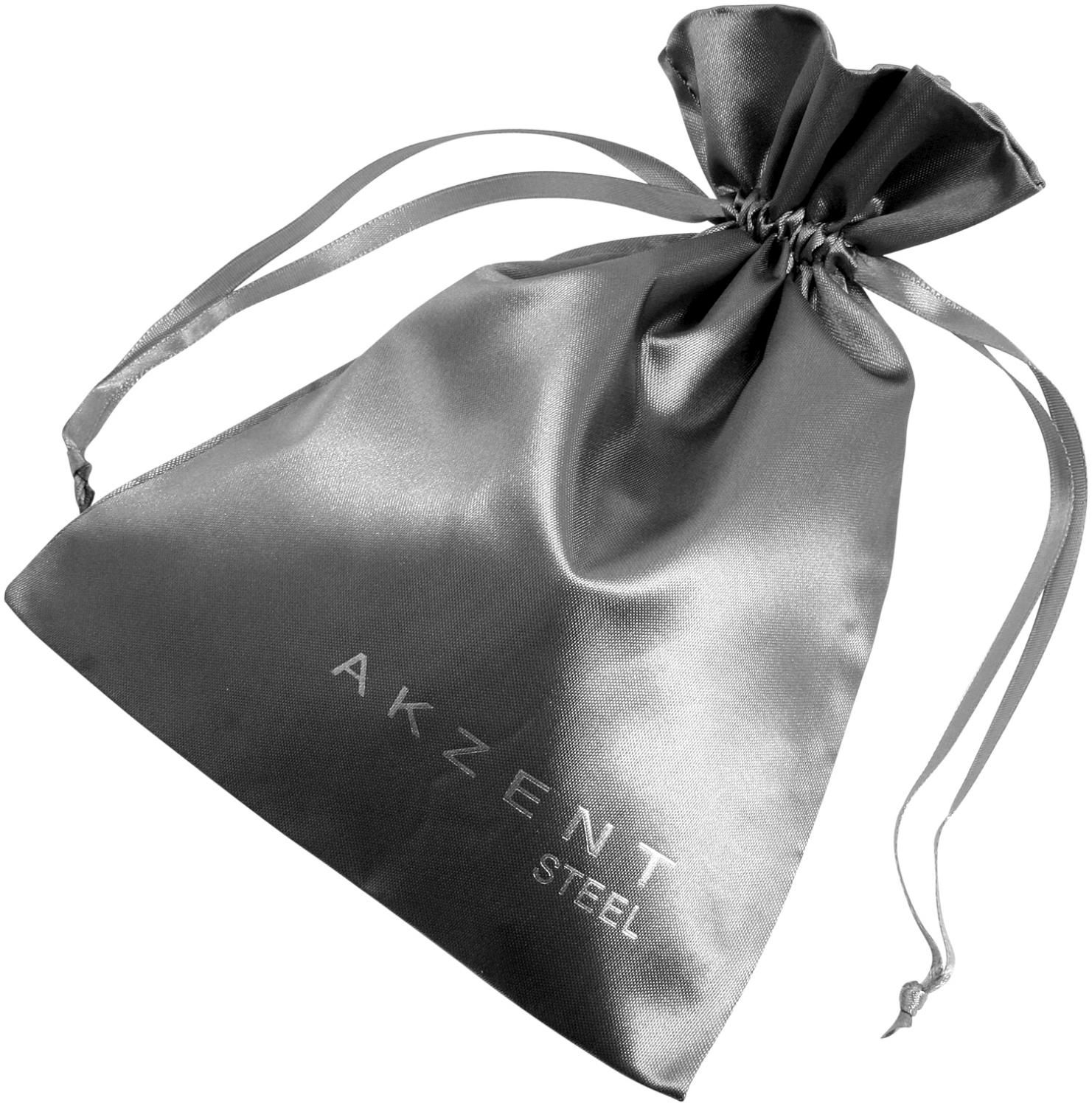 Akzent polyester sieraden tasje, PU 50, 20 cm x 14 cm, grijs