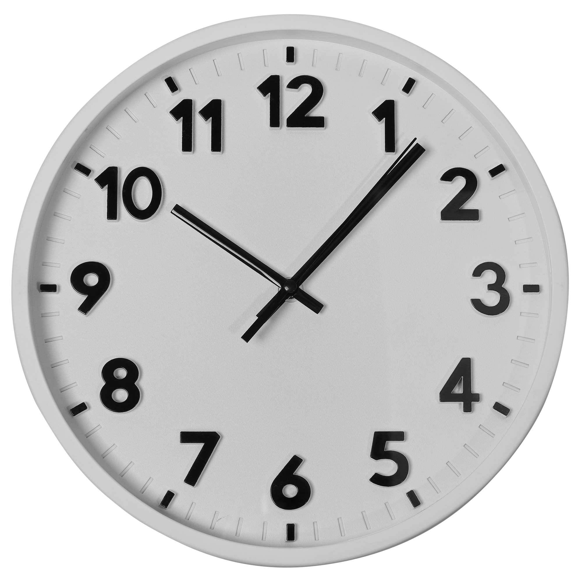 Wandklok - Ø 25.6 cm, wit