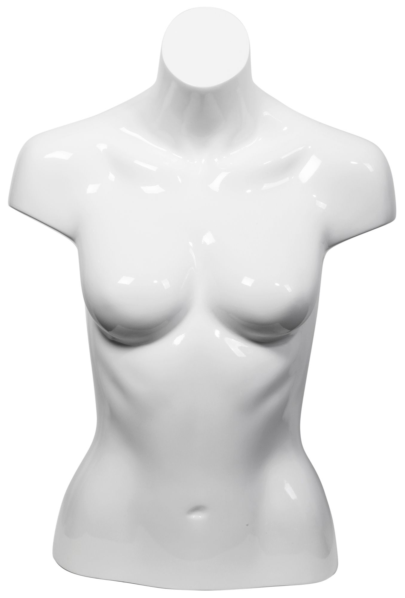 Buste/torso, wit, zonder standaard, met gebruikssporen, 20 cm x 40 cm x 60 cm