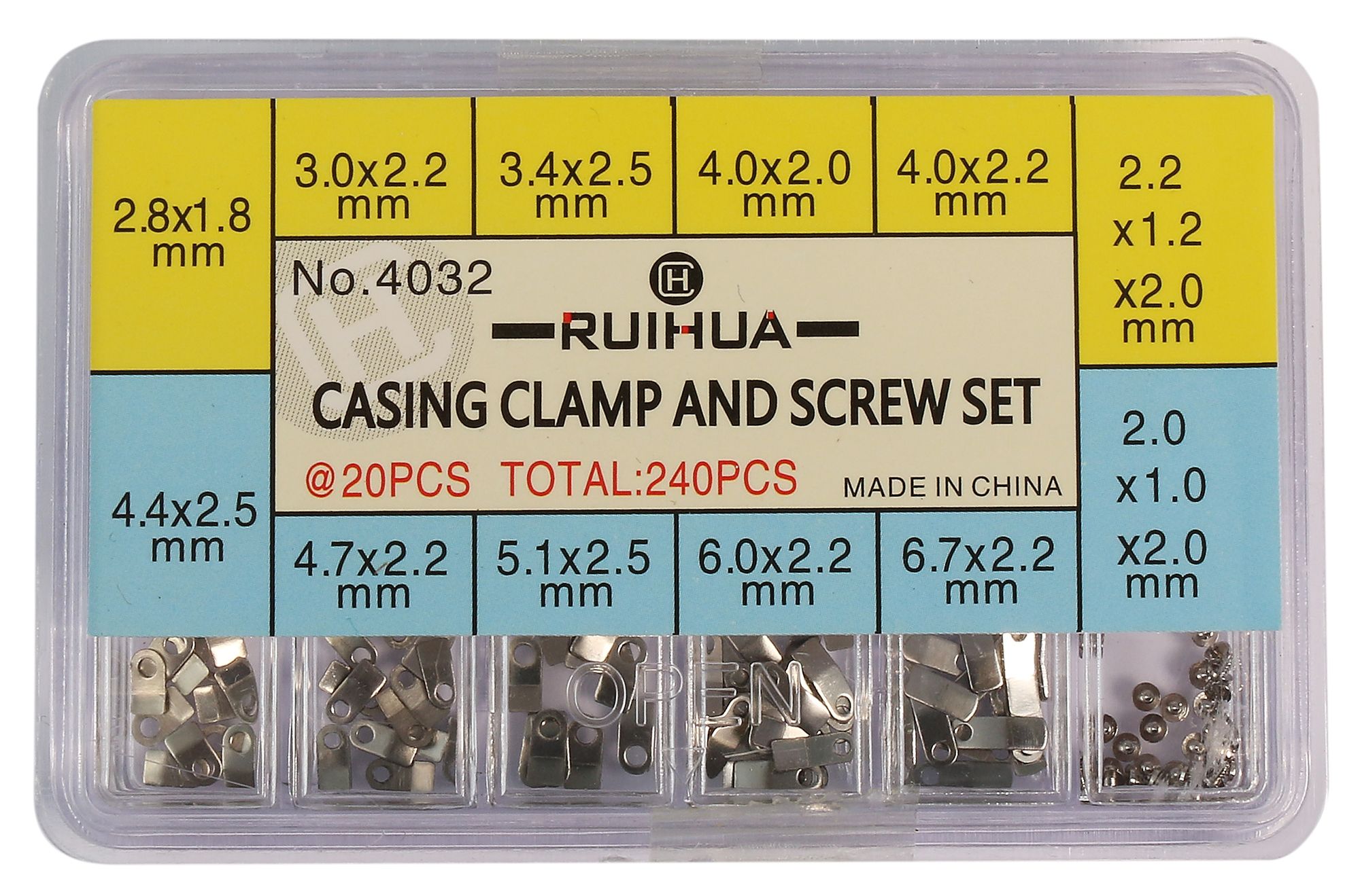 Gehäuseklammer und Schraubenset