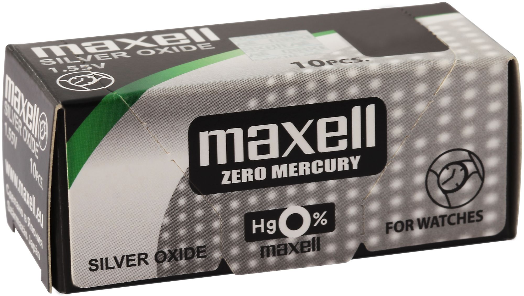MAXELL Knopfzellen, 0% Quecksilber, Verpackungsinhalt 10 Stück, 395