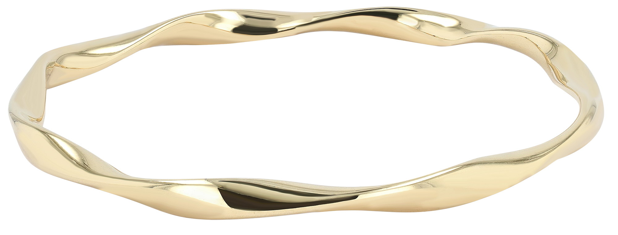 "Ajay" Armreifen aus Edlestahl, Ø 60 mm, goldfarben