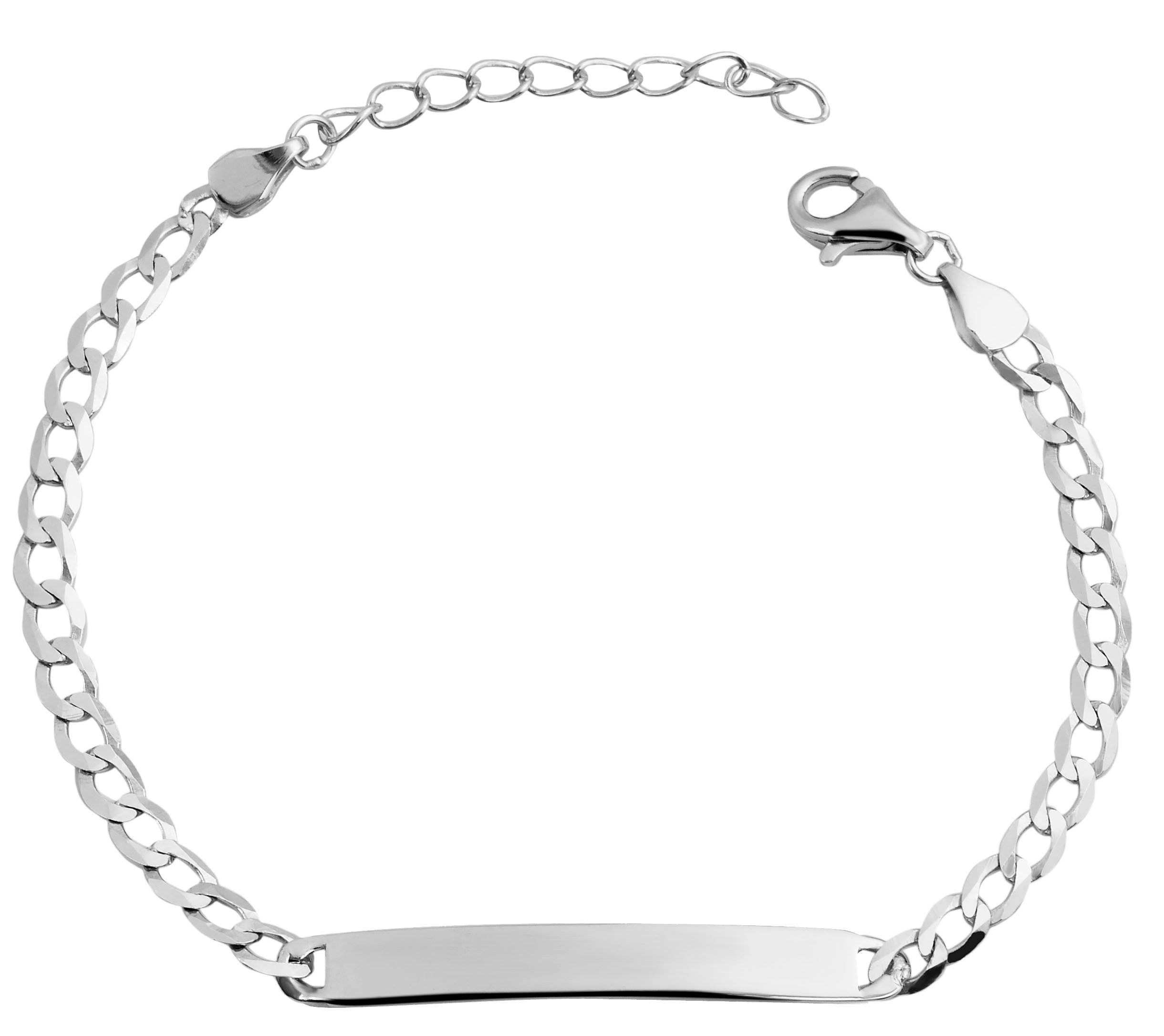 925/- echt zilveren armband "Siwar", 925 zilver/gerhodineerd, 17 + 3 cm
