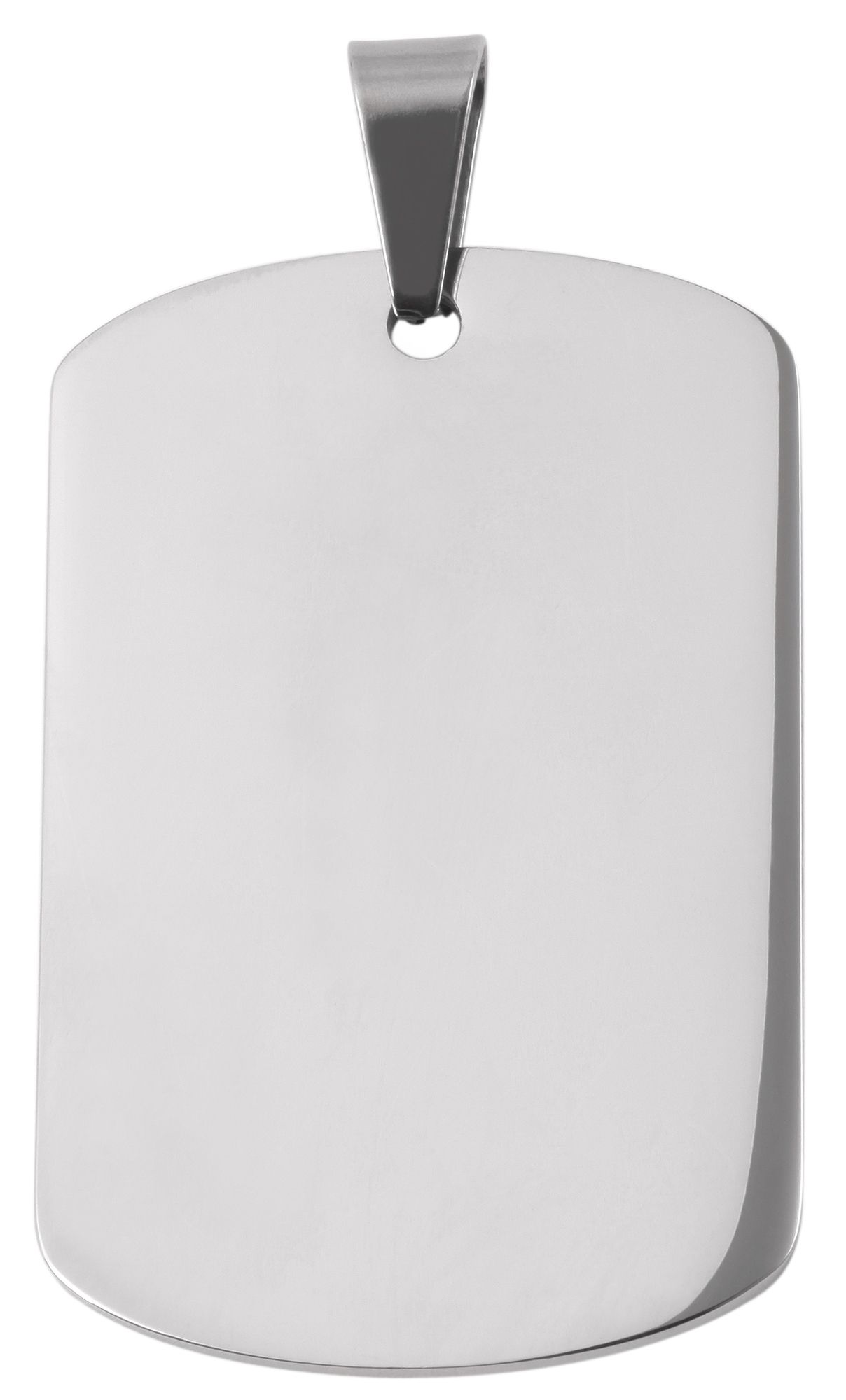 "Esra", Edelstahl Gravuranhänger, poliert, silberfarbig