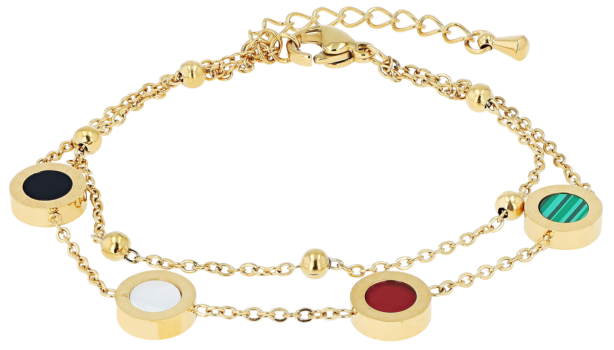 "Daniekje"  Armband aus Edelstahl, goldfarben,16 + 3 cm