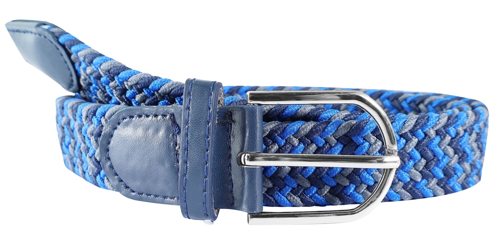 Gevlochten textiel riem, PU 12, 5x maat 95cm, 5x maat 105cm, 2x 115cm