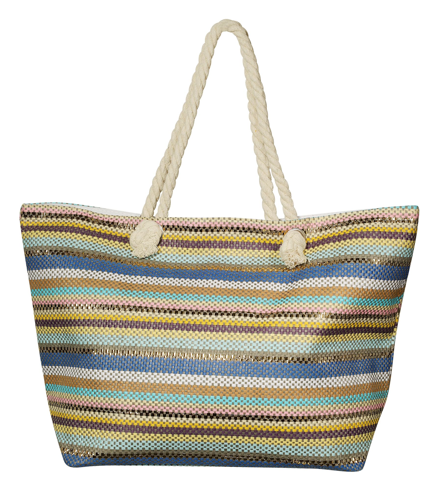 Damestas/strandtas van stro