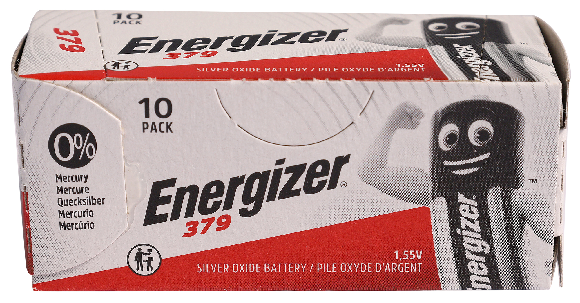 ENERGIZER Knopfzellen, 0% Quecksilber , Verpackungsinhalt 10 Stück, 379