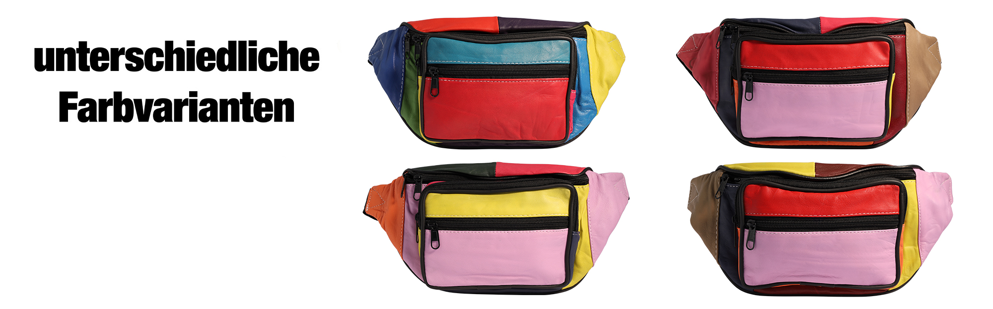 Steinmeister Hüfttasche aus Echtleder, unterschiedliche Farbvarianten