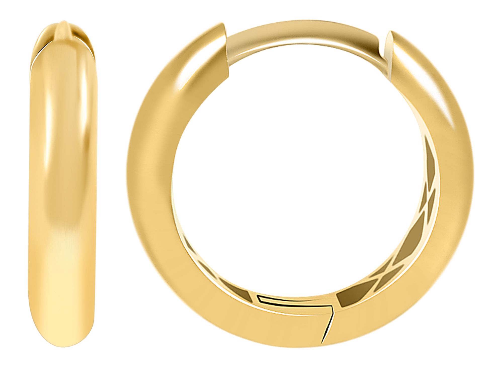 333/- Gold Klapp-Creolen "Aino", Gelbgold, 8 Karat