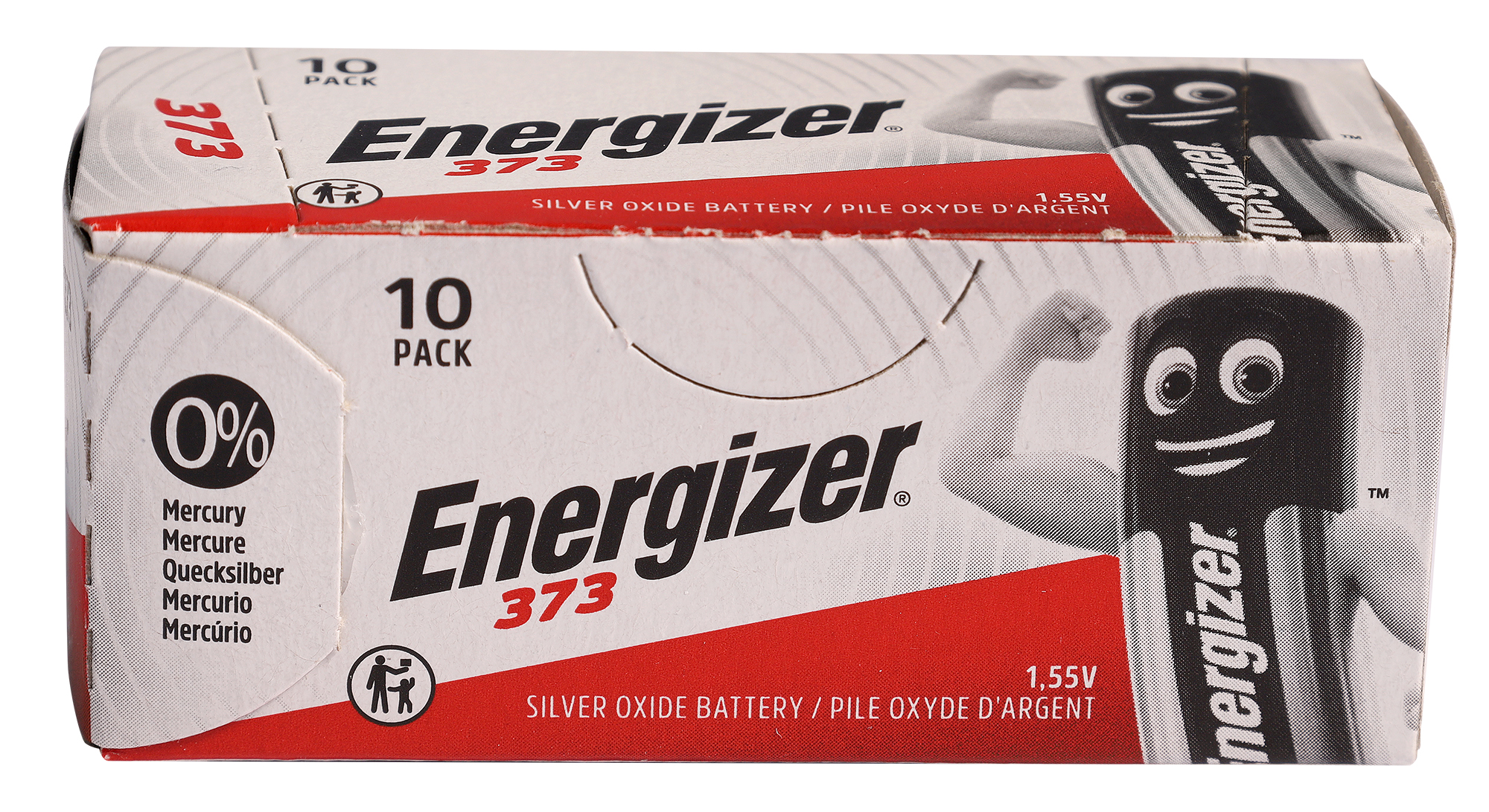 ENERGIZER Knopfzellen, 0% Quecksilber , Verpackungsinhalt 10 Stück, 373