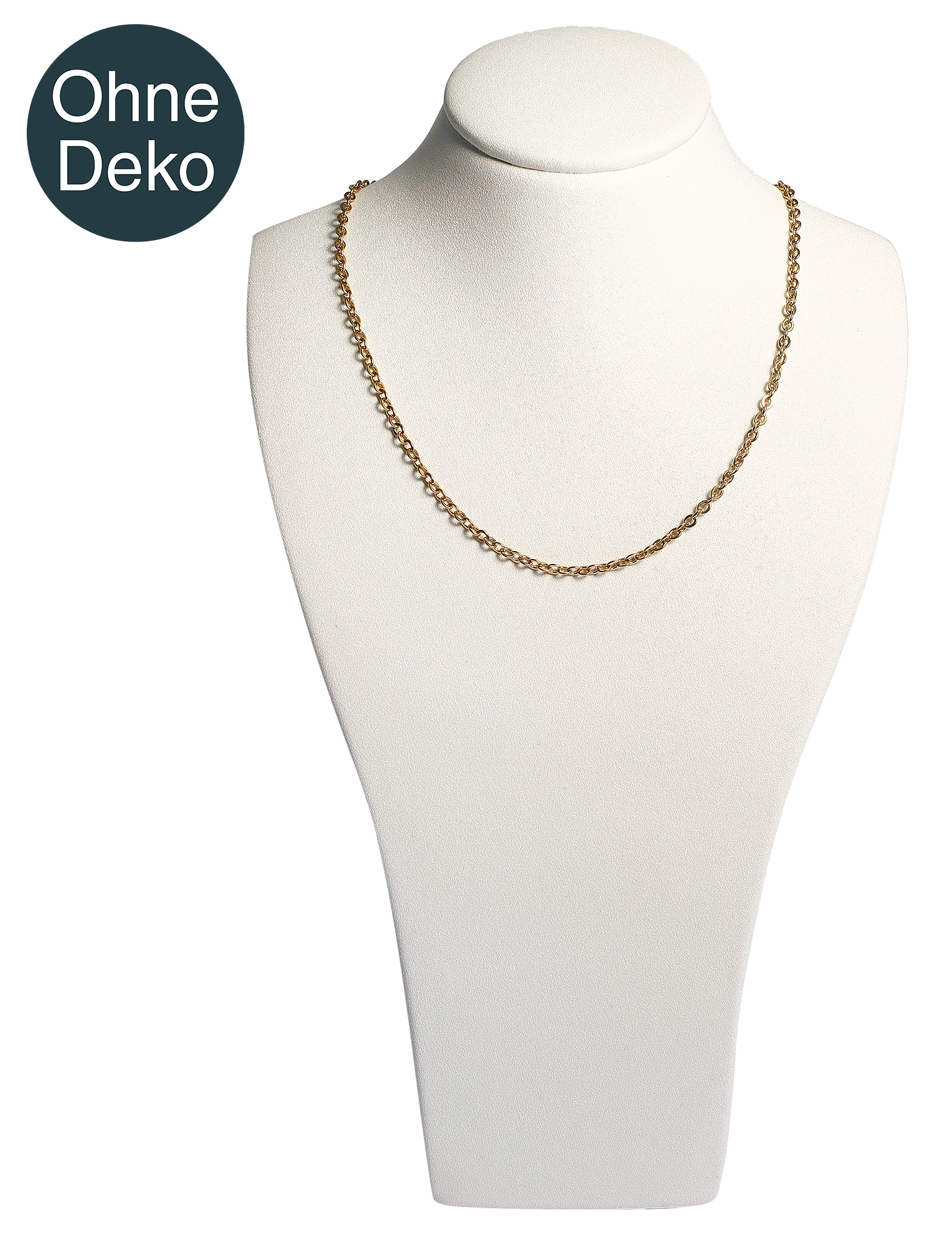 Büste (Dekoserie Soft), PU-bezogen, 19 cm, weiß