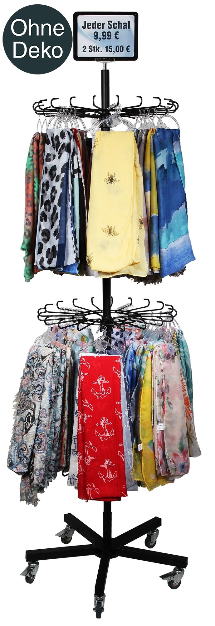 Displaystandaard voor sjaals, Mix, 176 cm x 60 cm