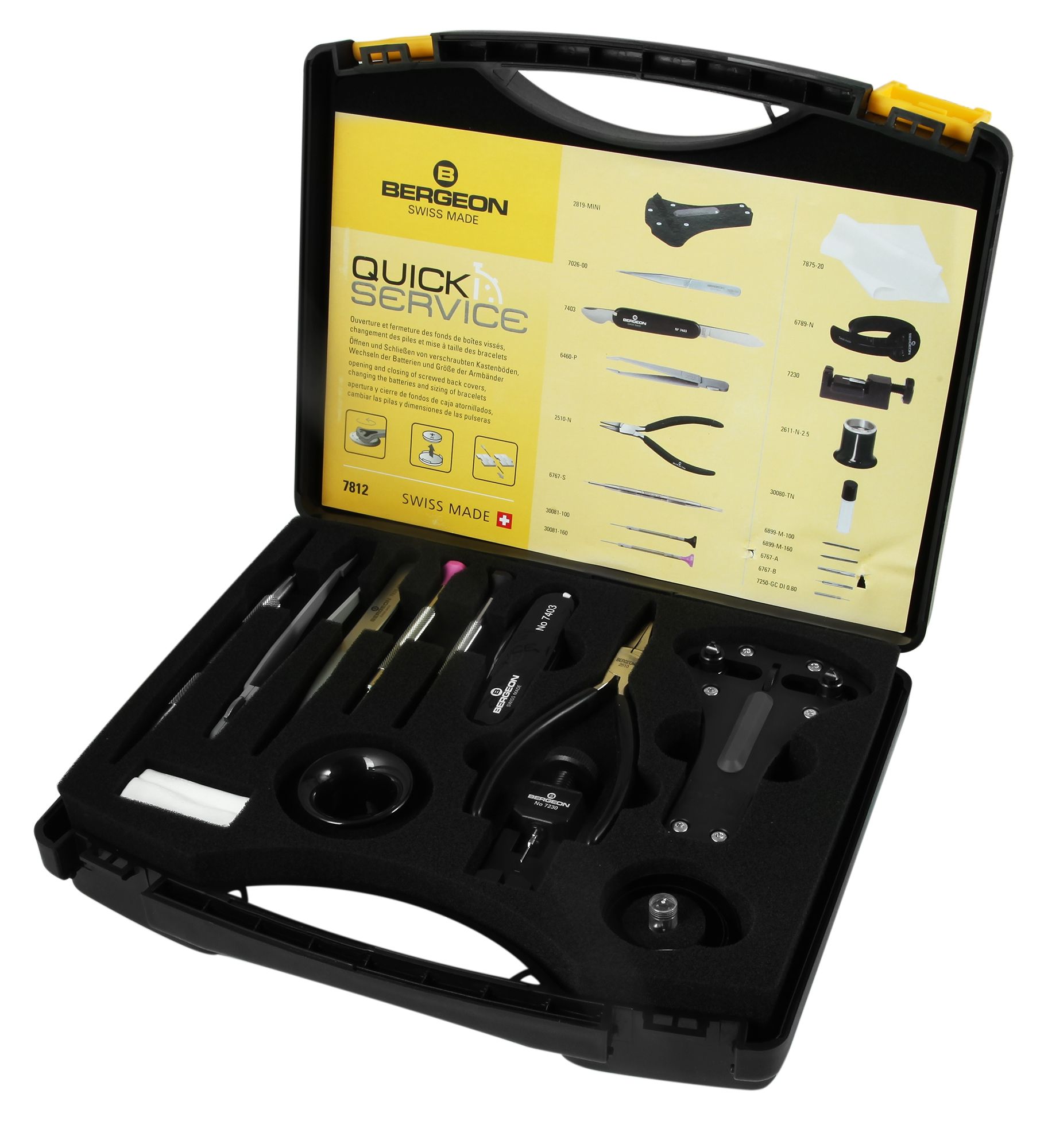 Bergeon Uhrmacherwerkzeugset im Koffer