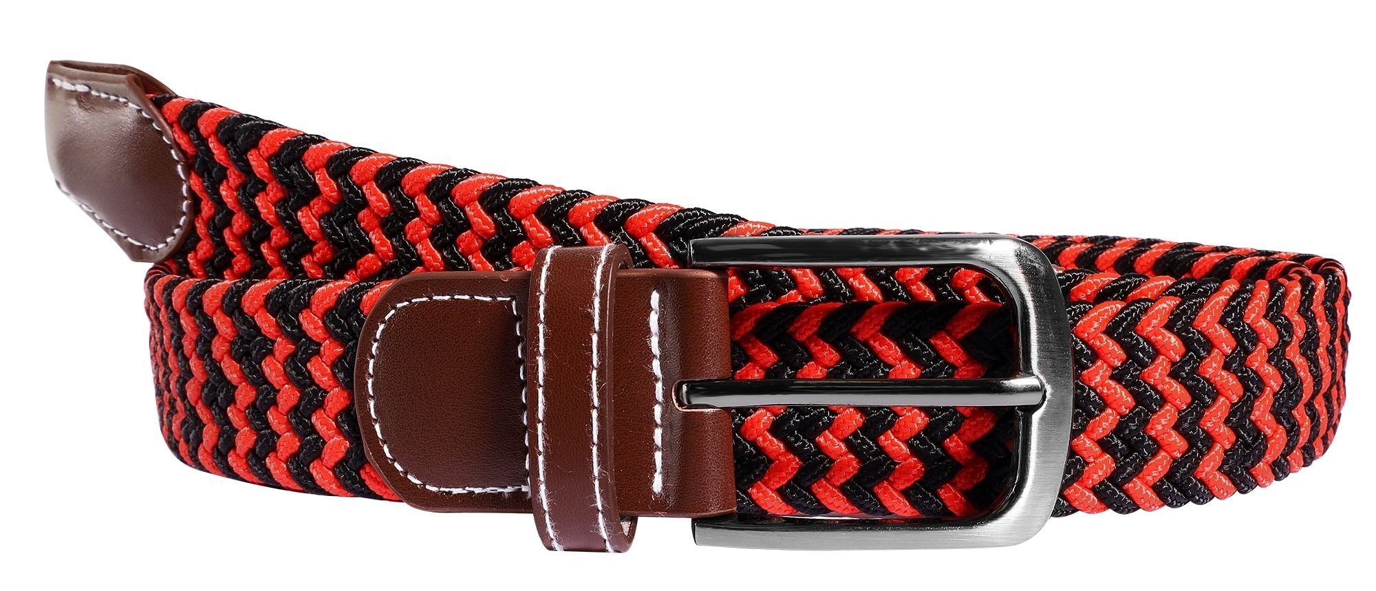 Gevlochten textiel riem, 120 cm (L)