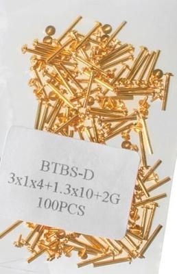 Centerband staven, goud (PU 100 stuks) - 16mm