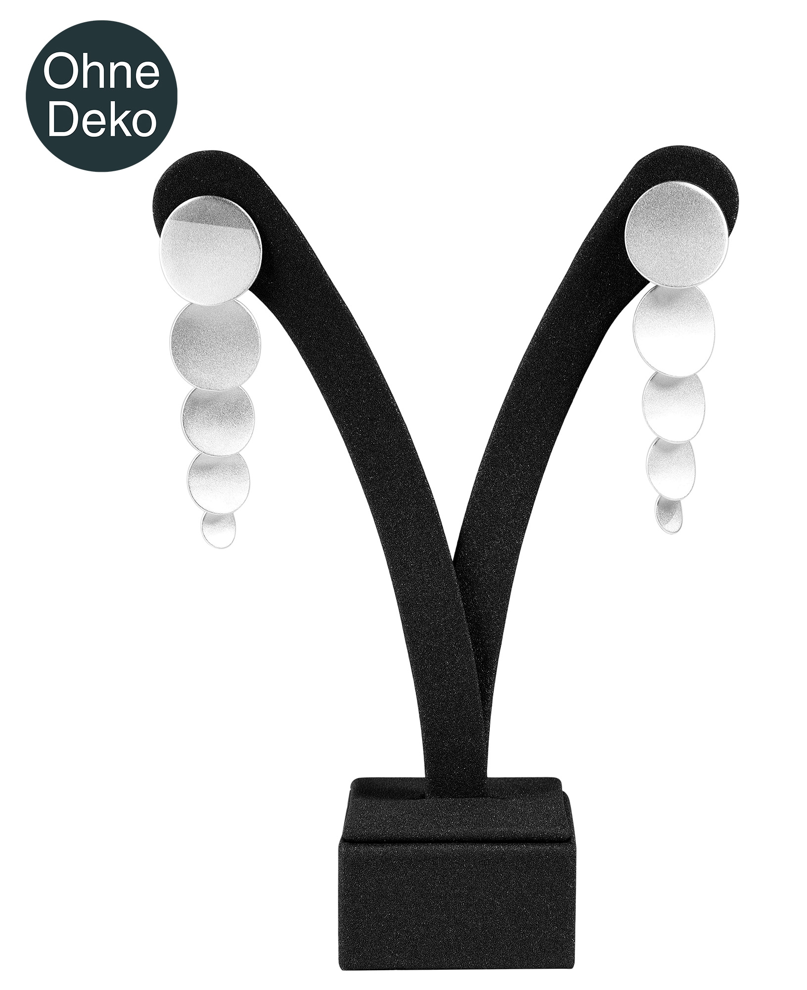 Aufsteller für Ohrringe, Kunststoff/Metall, schwarz
