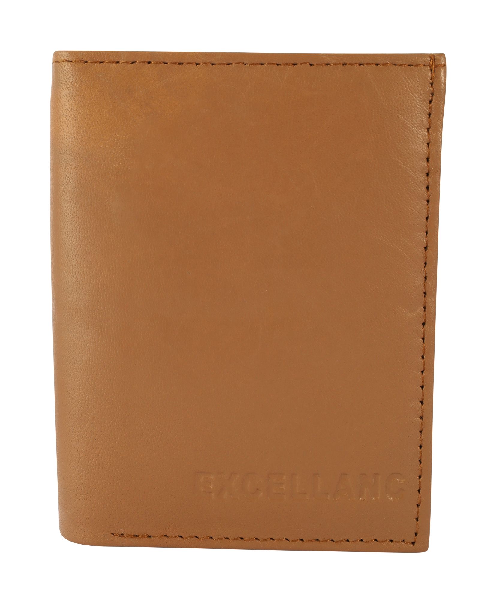 Excellente miniportefeuille van echt leer, staand formaat