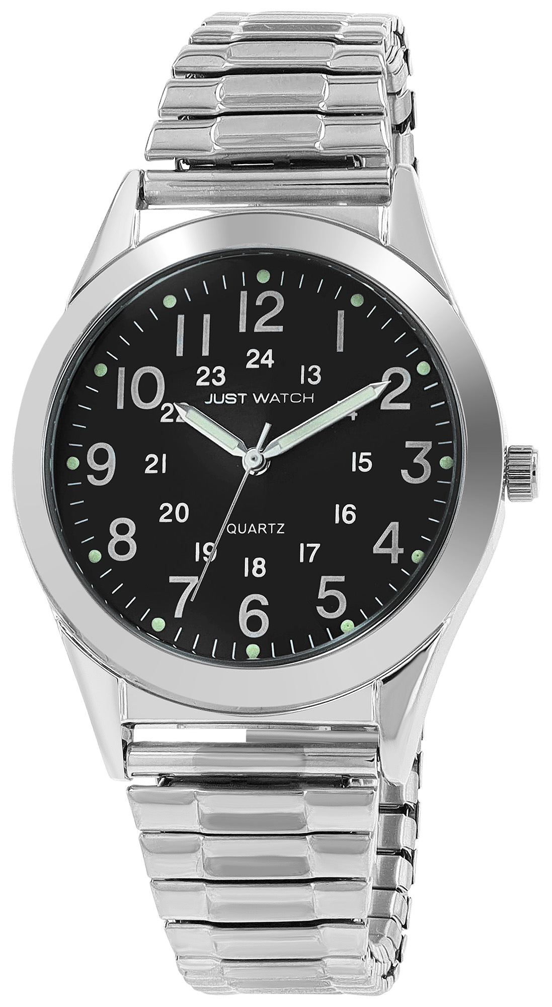 JUST WATCH Herrenuhr "Konstantin"  Edelstahlzugband, Ø 39 mm
