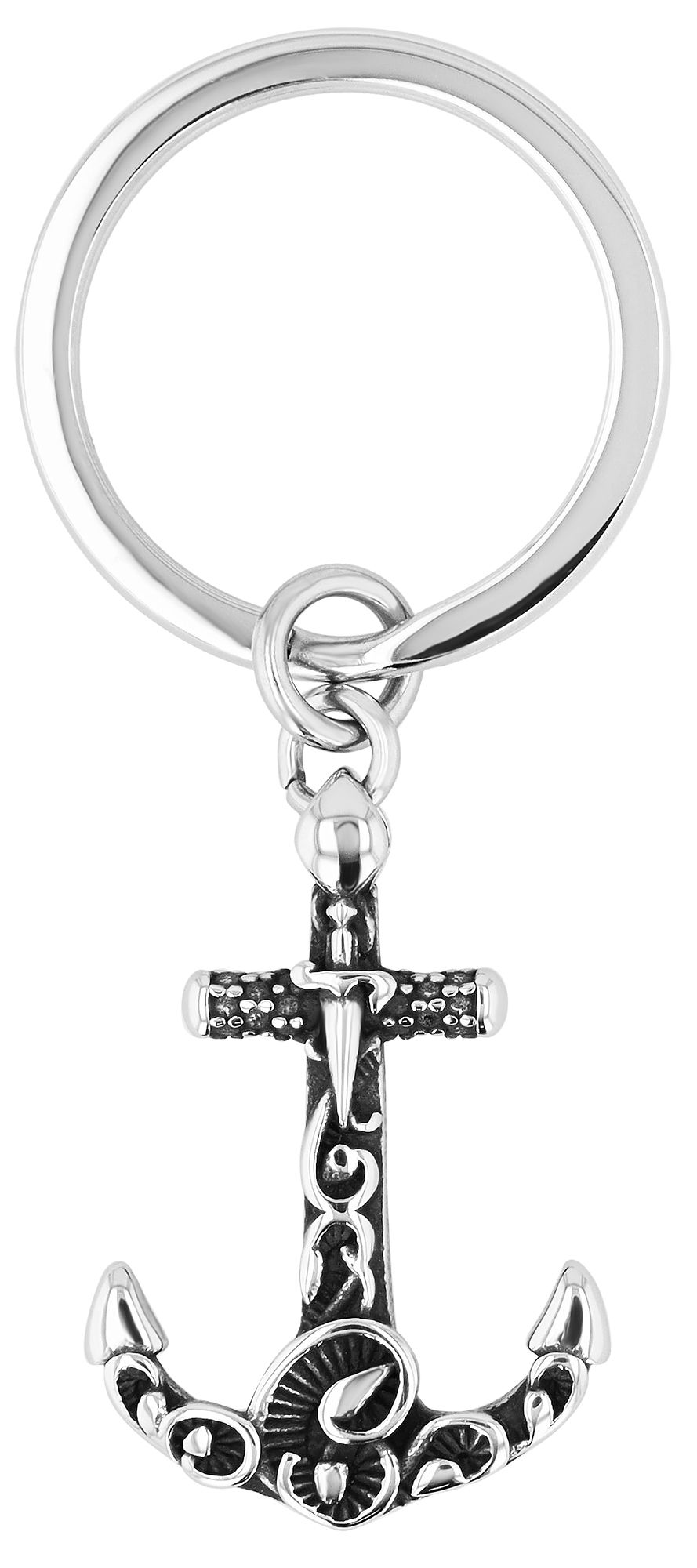 Akzent Schlüsselanhänger "Niven" aus Edelstahl, Anker