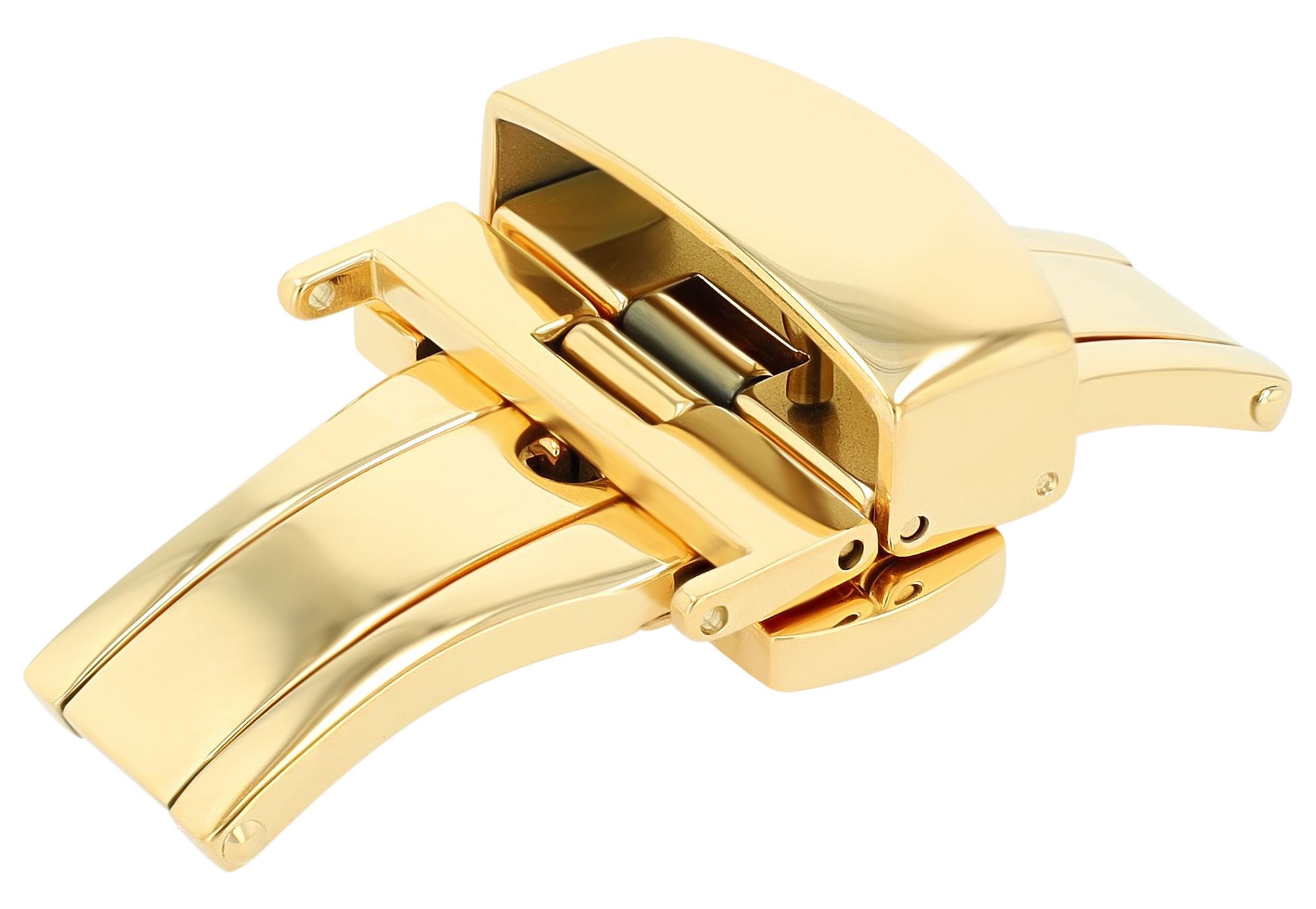 Vlindersluiting, roestvrij staal, sluiting lug: 20 mm, goudkleurig