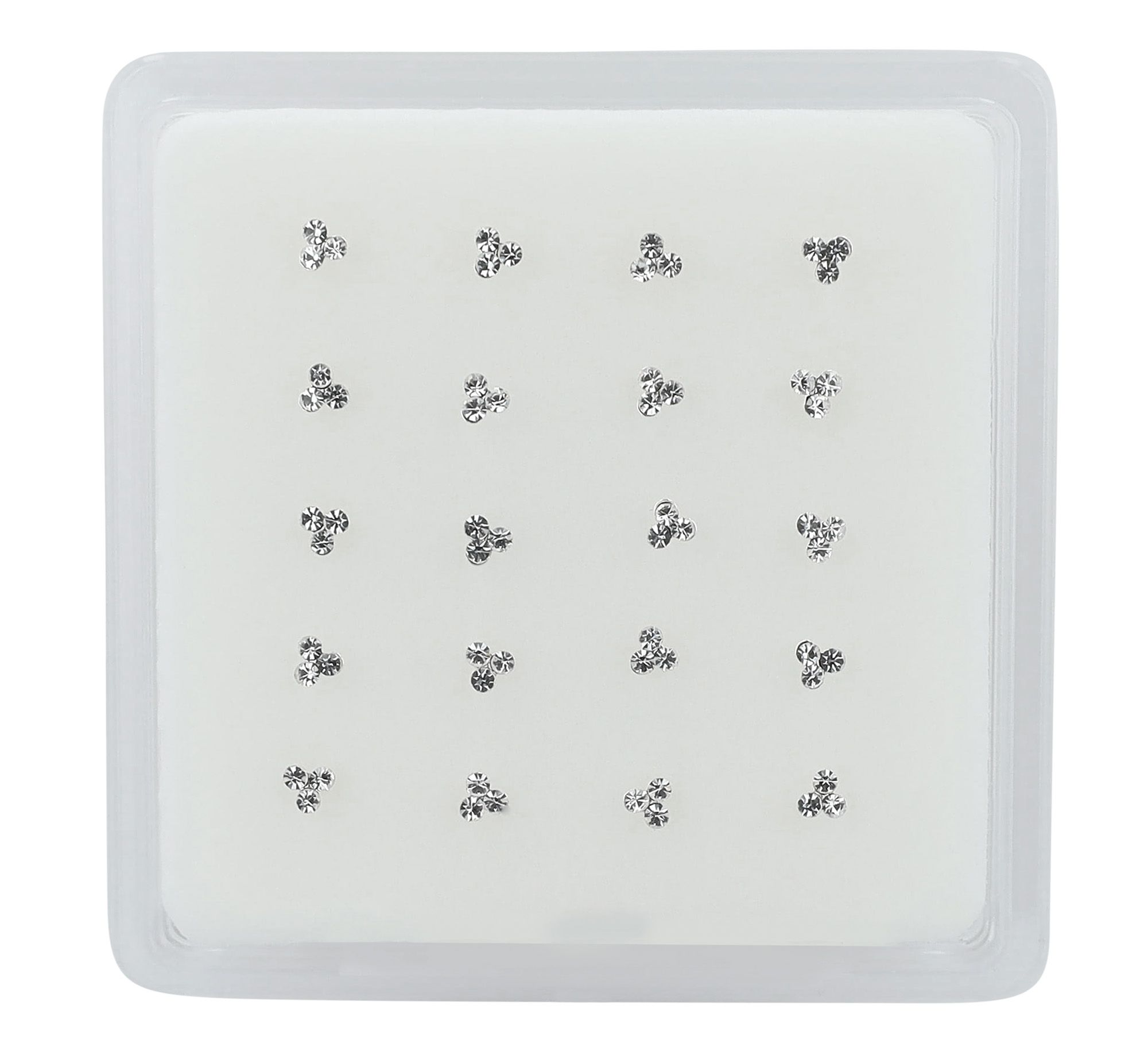 "Volkerdine" I-förmiger Nasenstecker/ Nasenpiercing , 925/- Echt Silber, rhodiniert, VE-20 Stück