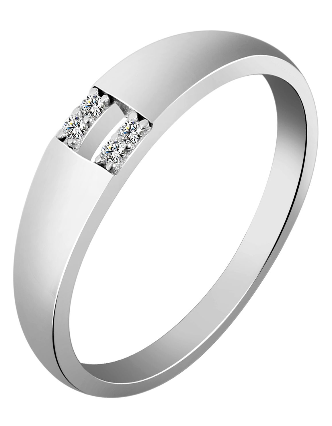 925/- echt zilveren ring "Jorunn" met zirkonia, 925/gerhodineerd, maat 48