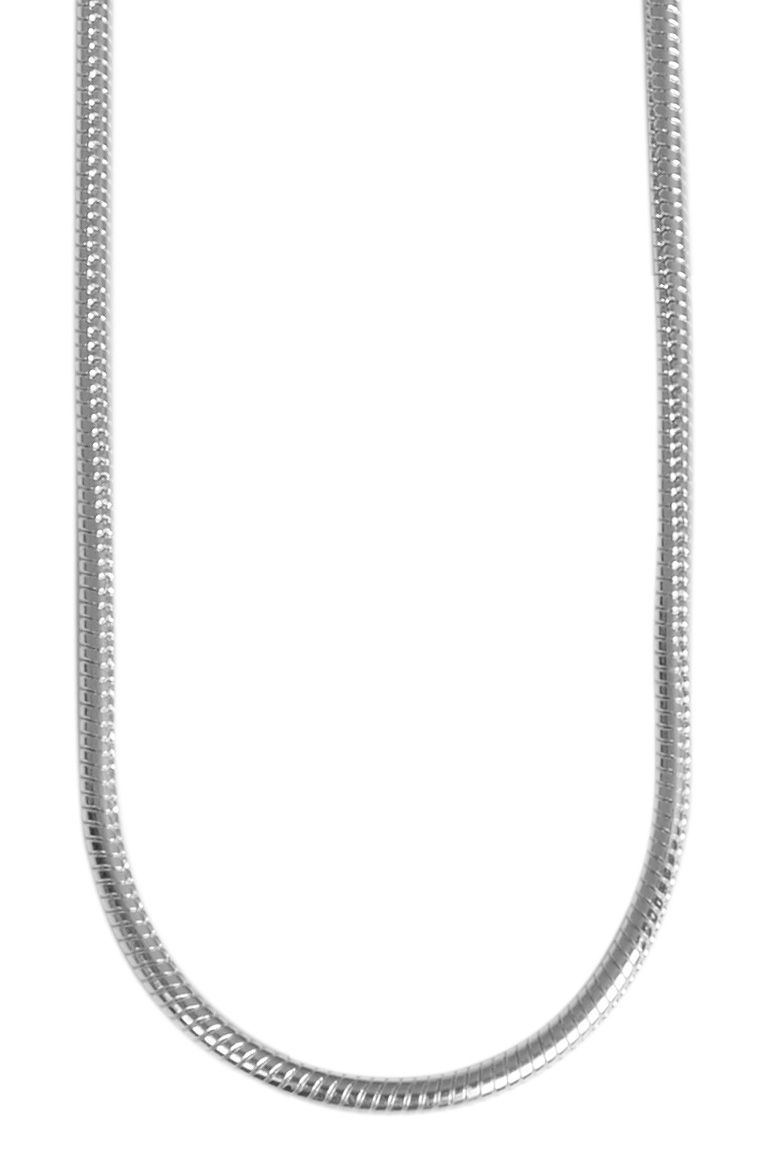 "Shadi" 925/- echt zilveren slangenketting, gerhodineerd, 42 cm/ 1mm